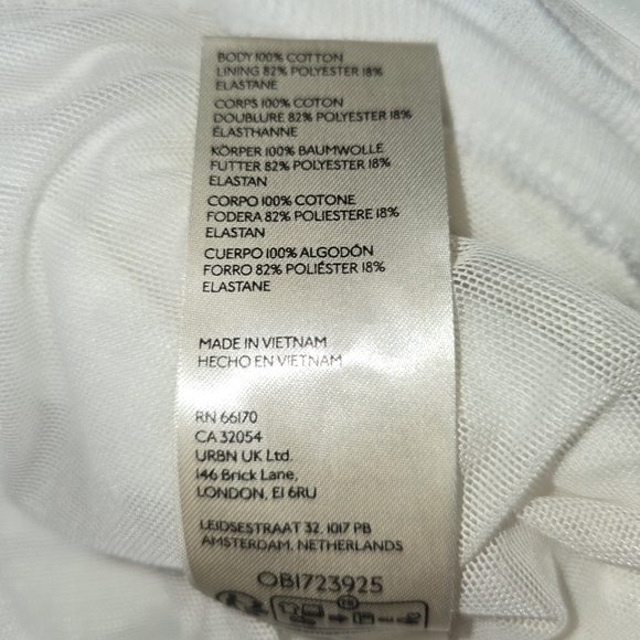 Free People: Boulevard Tube Top, White, XL, NWT - Picture 8 of 10